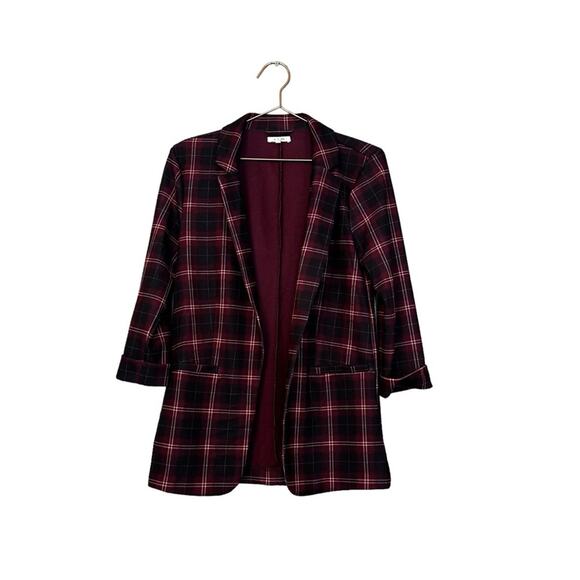 Maurices open front Plaid Blazer Size small - Picture 4 of 7